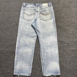 Vintage indigo relaxed fit light wash jeans